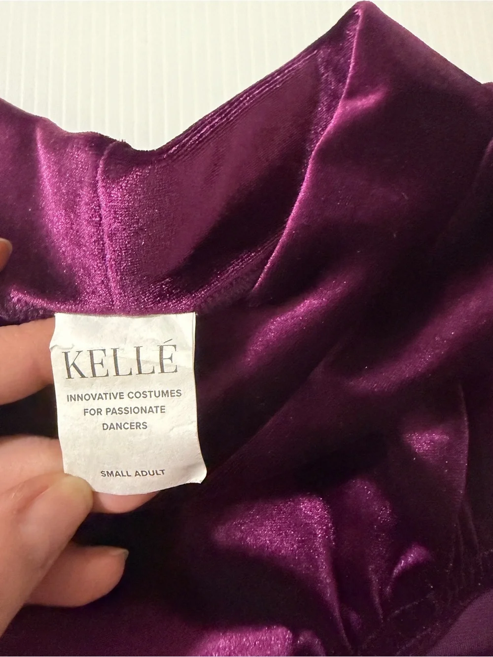 Kelle dance solo costume 2 piece purple velvet THE ALCHEMY 7111 SA-Small adult